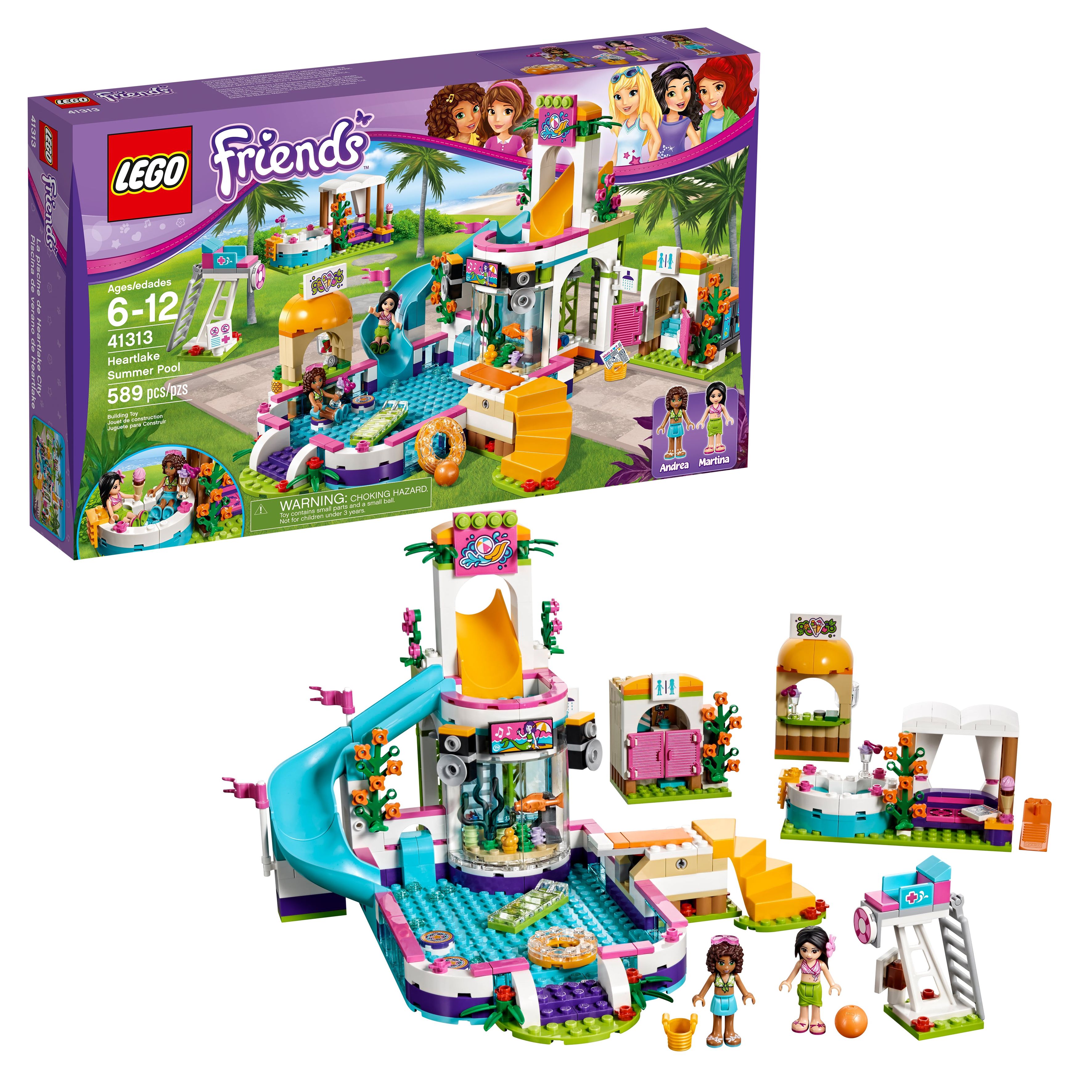 LEGO Friends Heartlake Summer Pool 41313 (589 Pieces) - image 1 of 7
