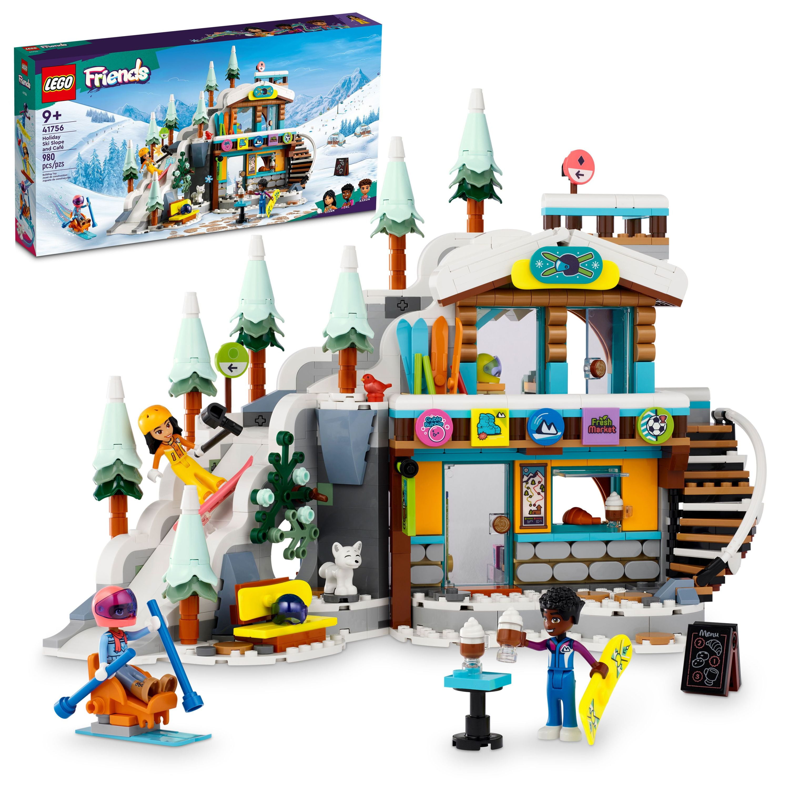 LEGO Friends Holiday Ski Slope and Café 41756 Building Toy Set