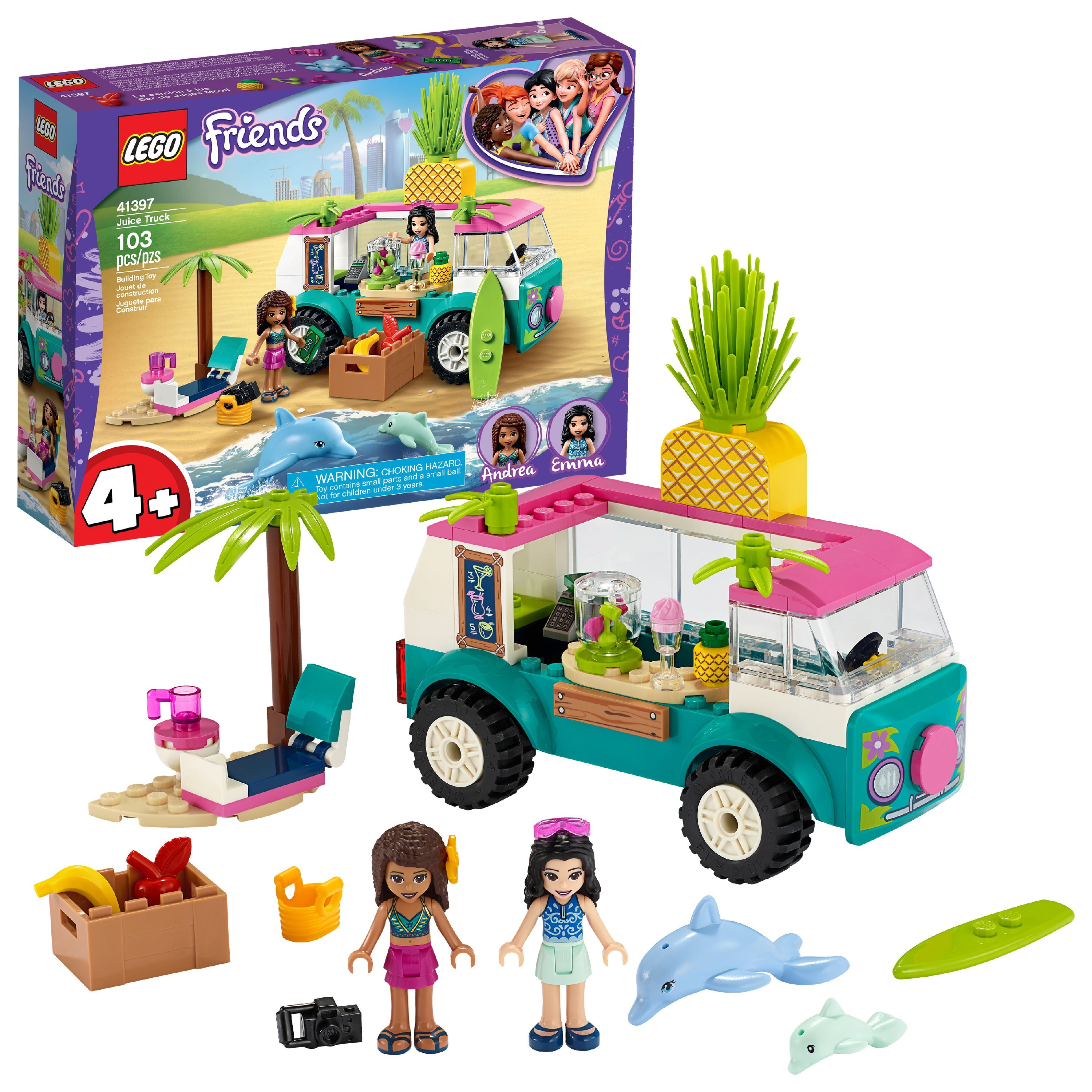Friends Juice Truck 41397 Building Kit; Kids Food Truck Featuring Emma Mini-Doll Figure (103 Pieces) - Walmart.com