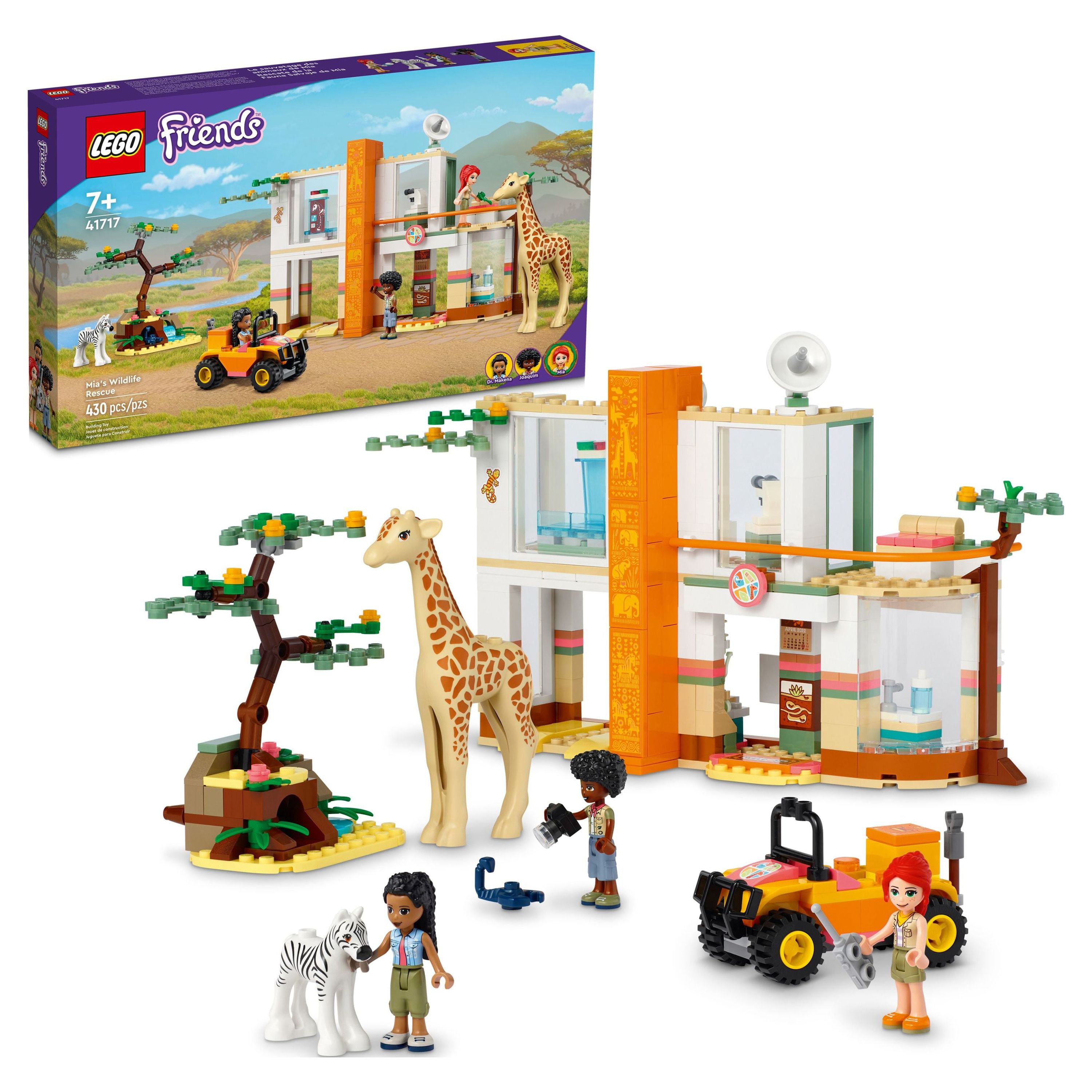 LEGO Friends Dog Rescue Center 41727, Pet Animal Playset for Kids Ages 7  Plus Years Old with 2023 Series Characters Autumn and Zac Mini-Dolls, Toy  Vet