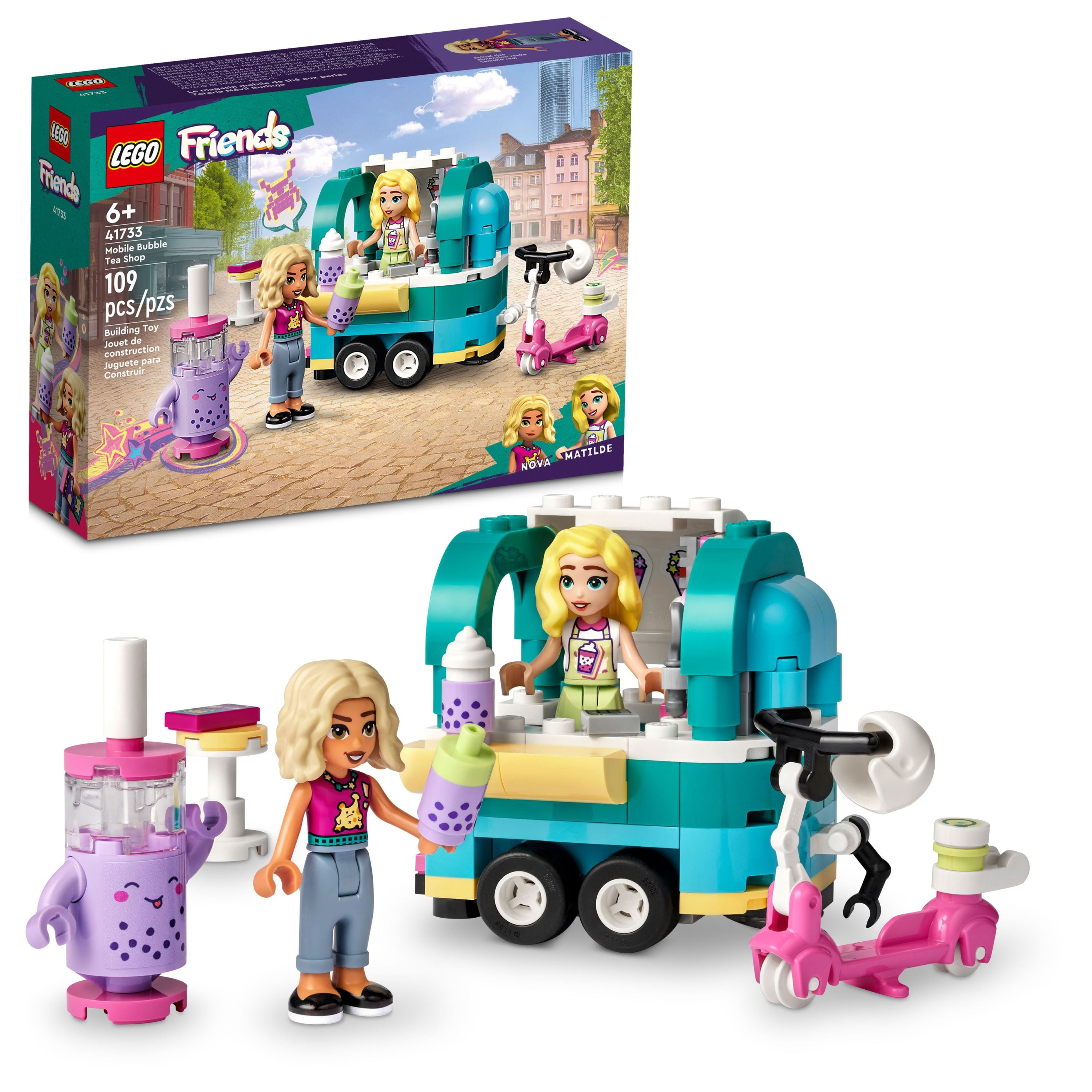 LEGO Mobile Bubble Tea Shop 41733, Fun Pretend Play Set Mini-Dolls and Scooter for Girls and Boys Ages 6 Plus - Walmart.com