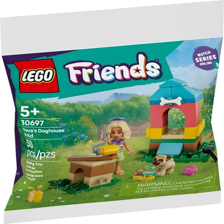 LEGO Friends Nova's Doghouse Build - Includes Nova Minidoll and Dango the Dog - 30697