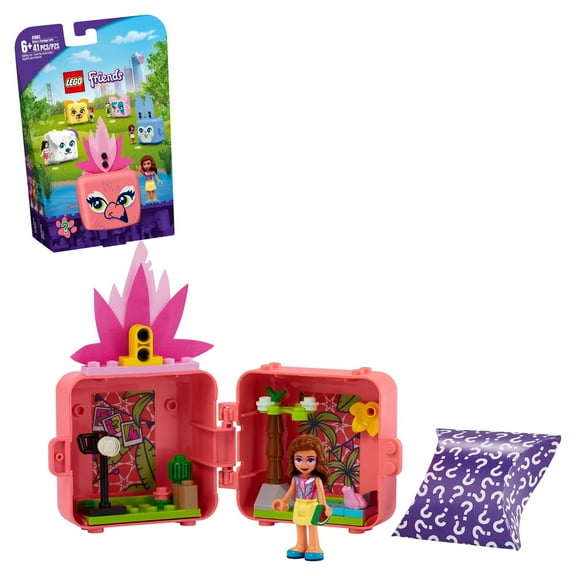 LEGO Friends Olivias Flamingo Cube 41662 Building Toy For Kids Who Love Animals (41 Pieces)