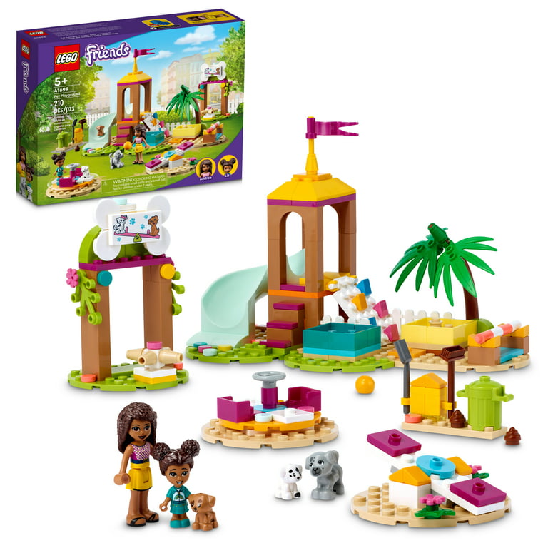 Tidlig erstatte Kostumer LEGO Friends Pet Playground 41698 Building Kit Designed to Grow  Imaginations; Animal Playset Comes with Andrea and 3 Dog Toys; Creative  Birthday Gift Idea for Kids Aged 5 and up (210 Pieces) - Walmart.com