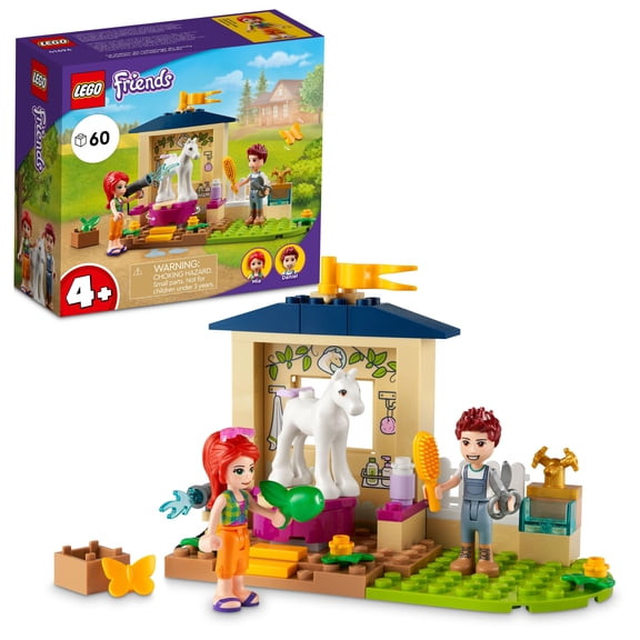 LEGO Friends Pony-Washing Stable 41696 Building Set (60 Pieces)