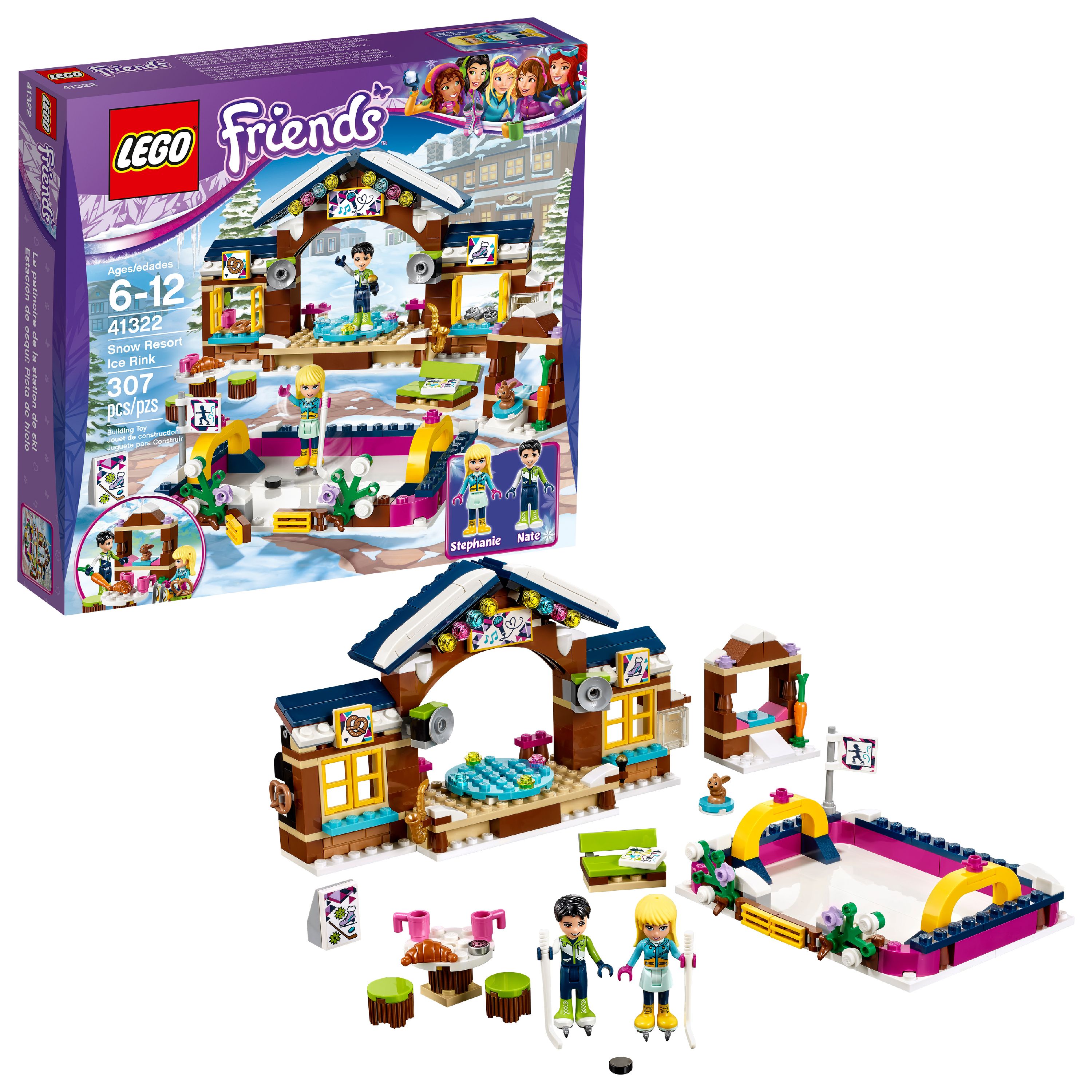 LEGO Friends Snow Resort Ice Rink 41322 (307 Pieces) - image 1 of 6