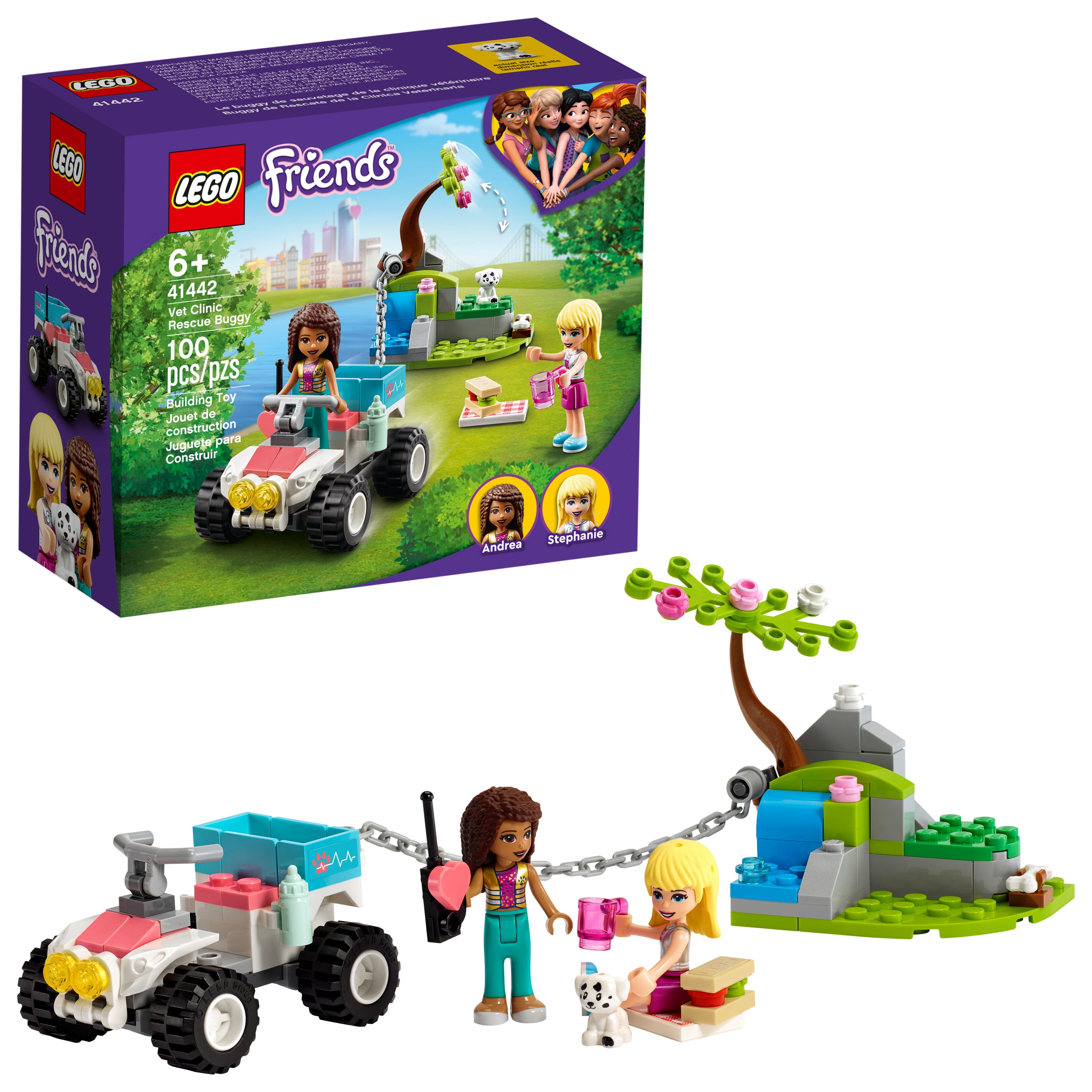 morbiditet Zoom ind skuffe LEGO Friends Vet Clinic Rescue Buggy 41442 Building Toy Includes 2 Mini-Dolls  (100 Pieces) - Walmart.com