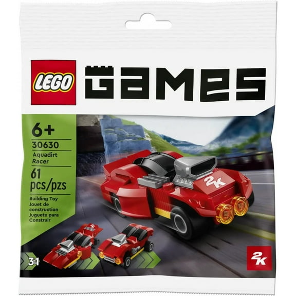 LEGO Games: 2K Drive Aquadirt Racer - 61 Piece 3-in-1 Building Set [LEGO, #30630, Ages 6+]