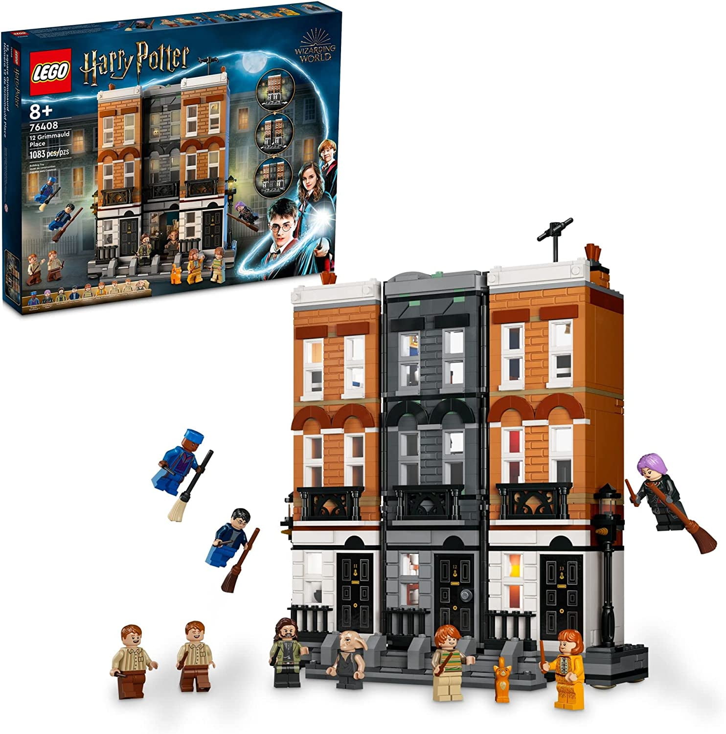 LEGO Harry Potter 12 Grimmauld Place 76408 Building Toy Set for Kids, Girls, and Boys Ages 8+