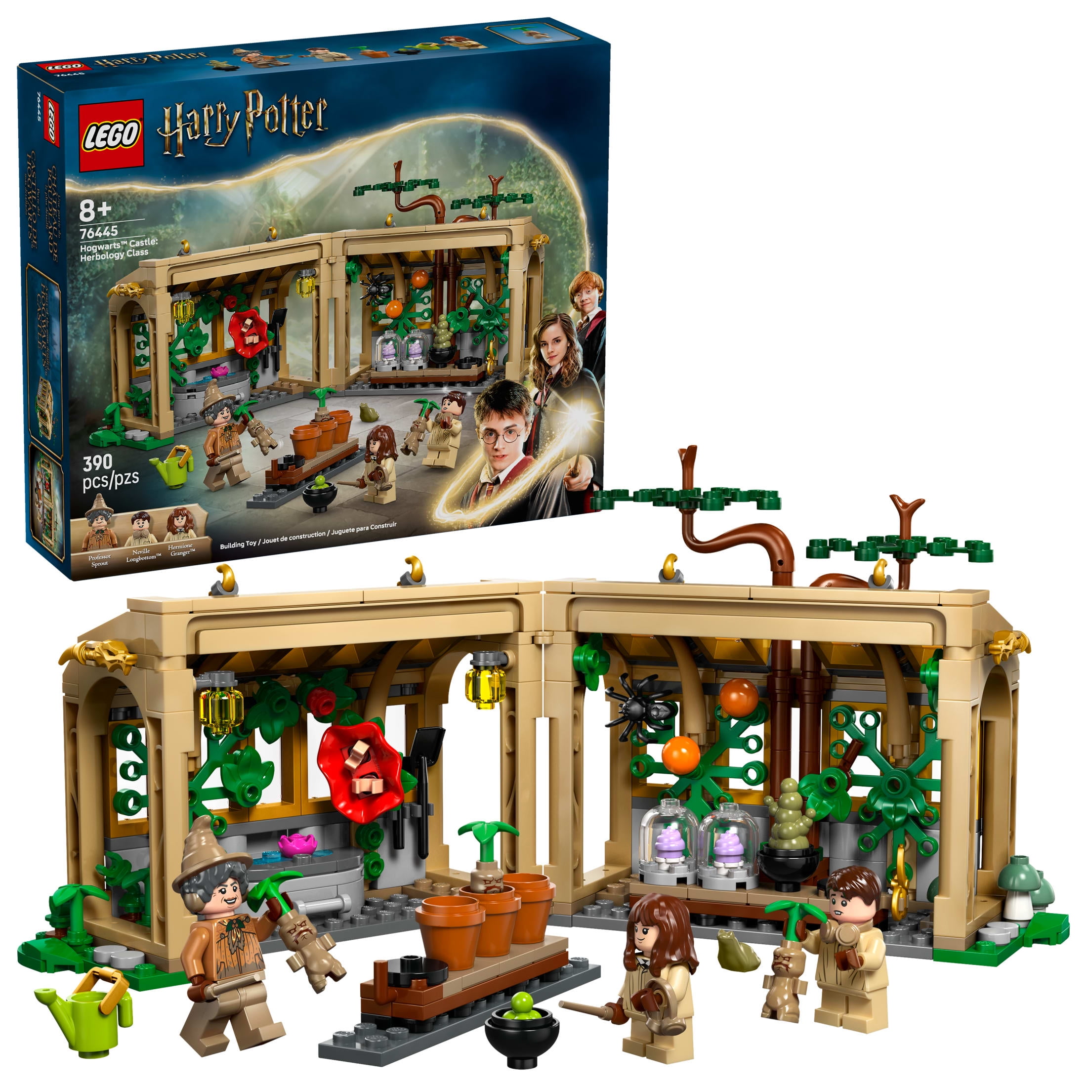 LEGO Harry Potter Hogwarts Castle: Herbology Class Kids Toy - Building and Learning Toy for Pretend Play - Gift for Christmas - Harry Potter Collectible for Boys and Girls, Ages 8+ - 76445