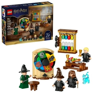 LEGO Harry Potter Castillo de Hogwarts: Ceremonia del Sombrero Seleccionador Juguete de Construcción para Niños y Niñas - Set de Juego de Roles para Niños, Mayores de 7 años - Con 4 Minifiguras y Figura de Juguete del Patronus Gato - Idea de Regalo para Cumpleaños - 76460