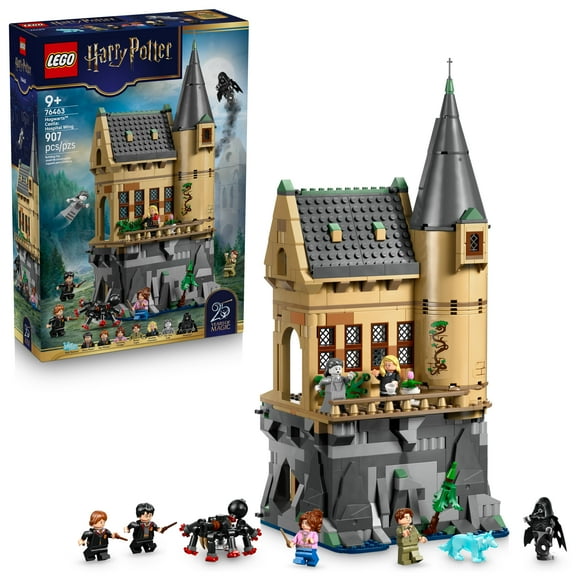 LEGO Harry Potter Hogwarts Castle: Hospital Wing Building Toy for Girls & Boys - Pretend Play Set for Kids, Ages 9+ - W/7 Minifigures & Wolf Patronus Toy Figure - Gift Idea for Birthdays - 76463