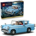 thumbnail image 1 of LEGO Harry Potter Enchanted Flying Ford Anglia Car Building Toy for Boys & Girls - Book Shelf & Bedroom Decor for Ages 14+ - W/Harry, Ron, & Hedwig Minifigures - Gift Idea for Birthdays - 76470, 1 of 9