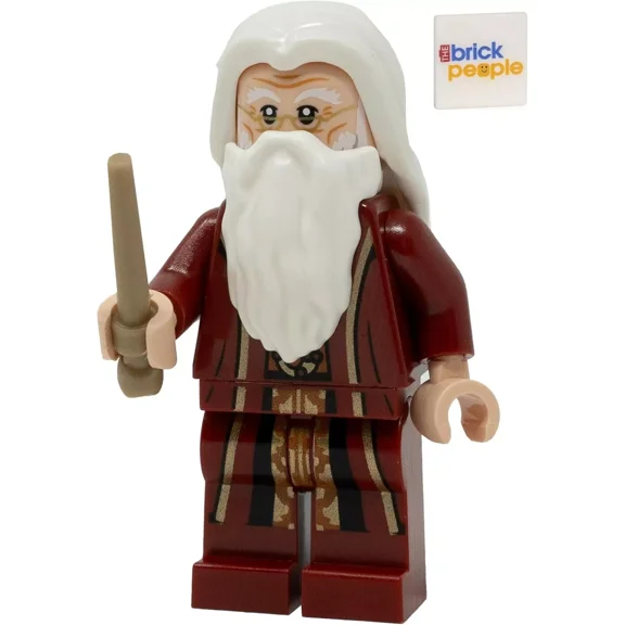 LEGO Harry Potter: Ablus Dumbledore Minifigure with Wand