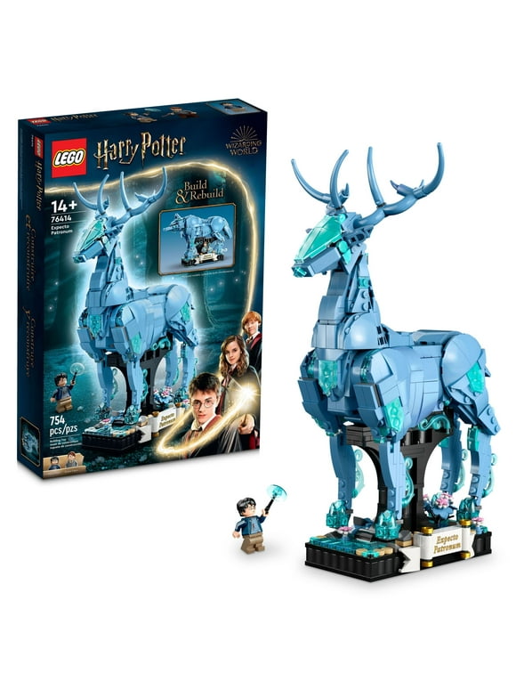 LEGO Harry Potter Expecto Patronum Collectible 2-in-1 Building Set; Birthday Gift Idea for Teens or Fans Aged 14 and Up; Build and Display Patronus Set for Fans of the Wizarding World, 76414