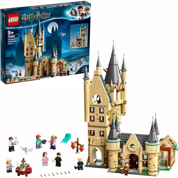 LEGO Harry Potter Hogwarts Astronomy Tower 75969, Castle Toy Playset with 8 Character Minifigures including Harry Potter and Draco Malfoy, Birthday Gifts for Kids, Girls & Boys