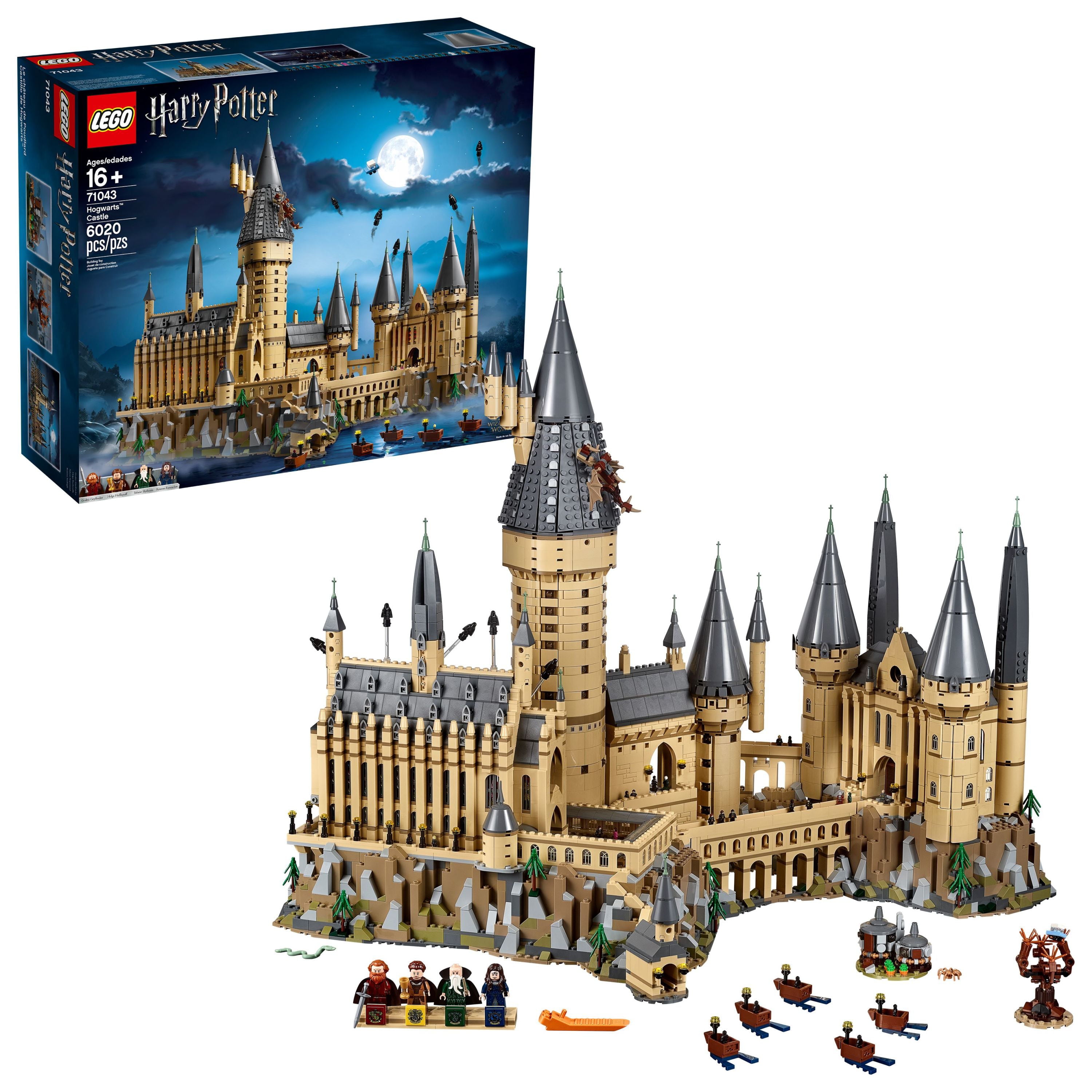 annoncere rulletrappe Misforstå LEGO Harry Potter Hogwarts Castle 71043 Building Set - Model Kit with  Minifigures, Featuring Wand, Boats, and Spider Figure, Gryffindor and  Hufflepuff Accessories, Collectible for Adults and Teens - Walmart.com