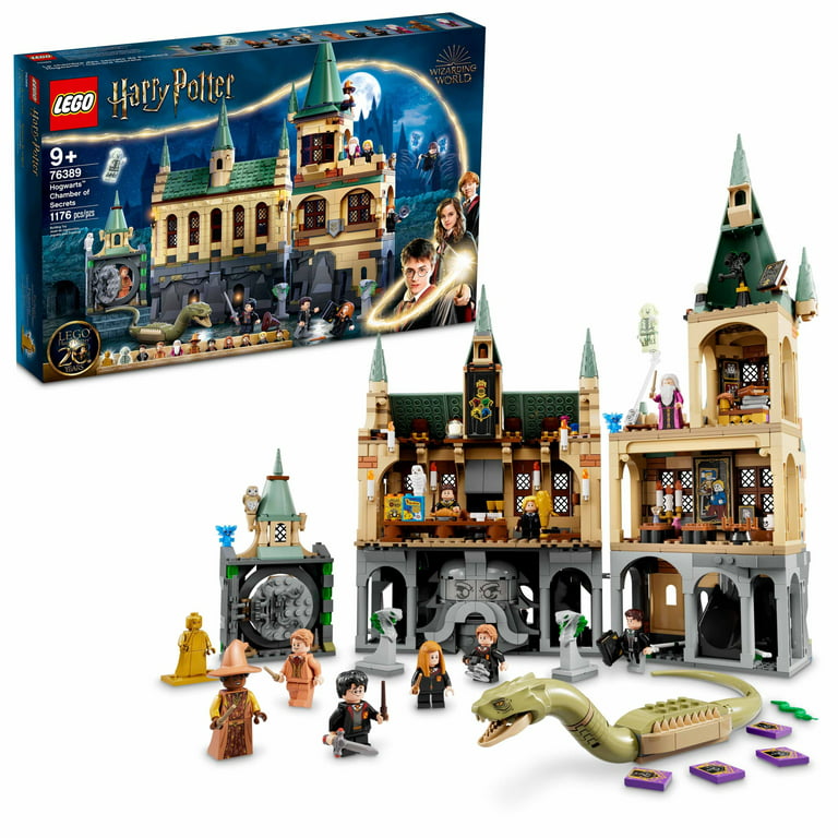 fjendtlighed hård Opiate LEGO Harry Potter Hogwarts Chamber of Secrets 76389 Castle Toy with The  Great Hall, 20th Anniversary Model Set with Collectible Golden Voldemort  Minifigure and Glow-in-the-Dark Nearly Headless Nick - Walmart.com