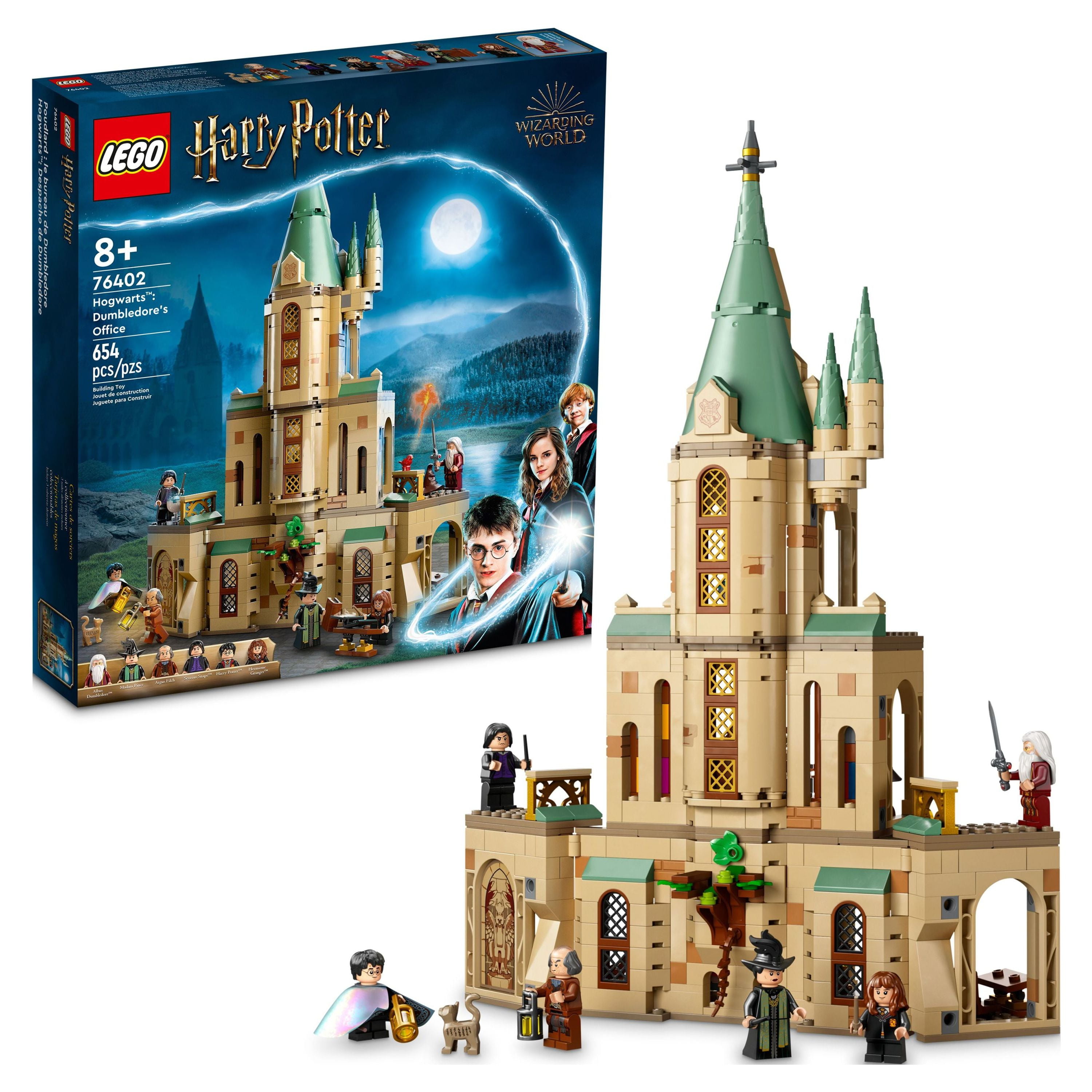 LEGO Harry Potter Hogwarts: Dumbledore’s Office 76402 Castle Toy, Set with  Sorting Hat, Sword of Gryffindor and 6 Minifigures, for Kids Aged 8 Plus