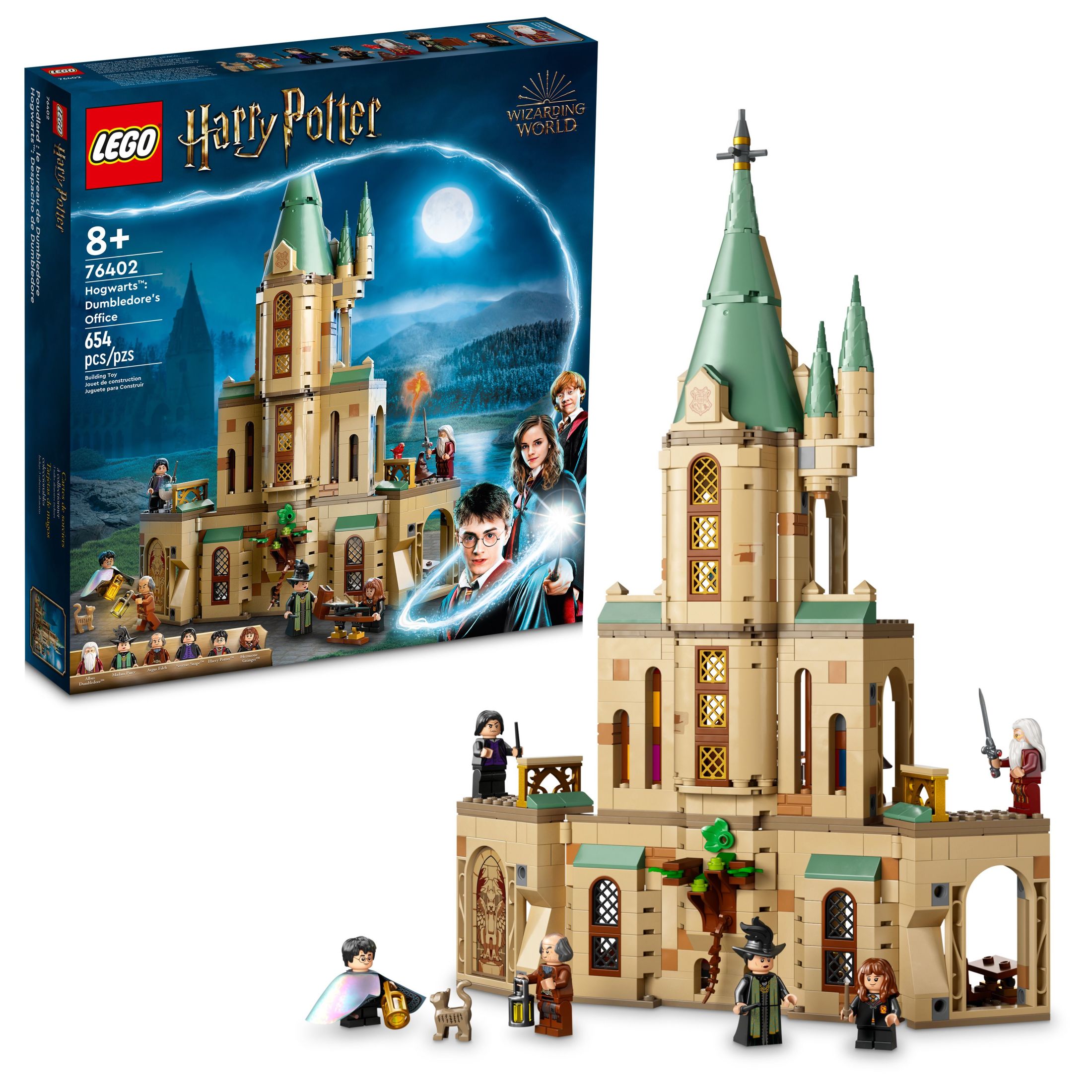 LEGO Harry Potter Hogwarts: Dumbledore’s Office 76402 Castle Toy, Set with Sorting Hat, Sword of Gryffindor and 6 Minifigures, for Kids Aged 8 Plus - image 1 of 8