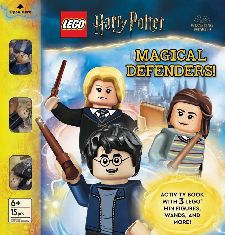 LEGO Harry Potter Magical Defenders Activity Book with 3 Minifigures and Accessories Hardcover Walmart