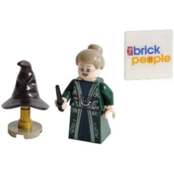 LEGO Harry Potter: Professor McGonagall Minifigure with Wand and Sorting Hat