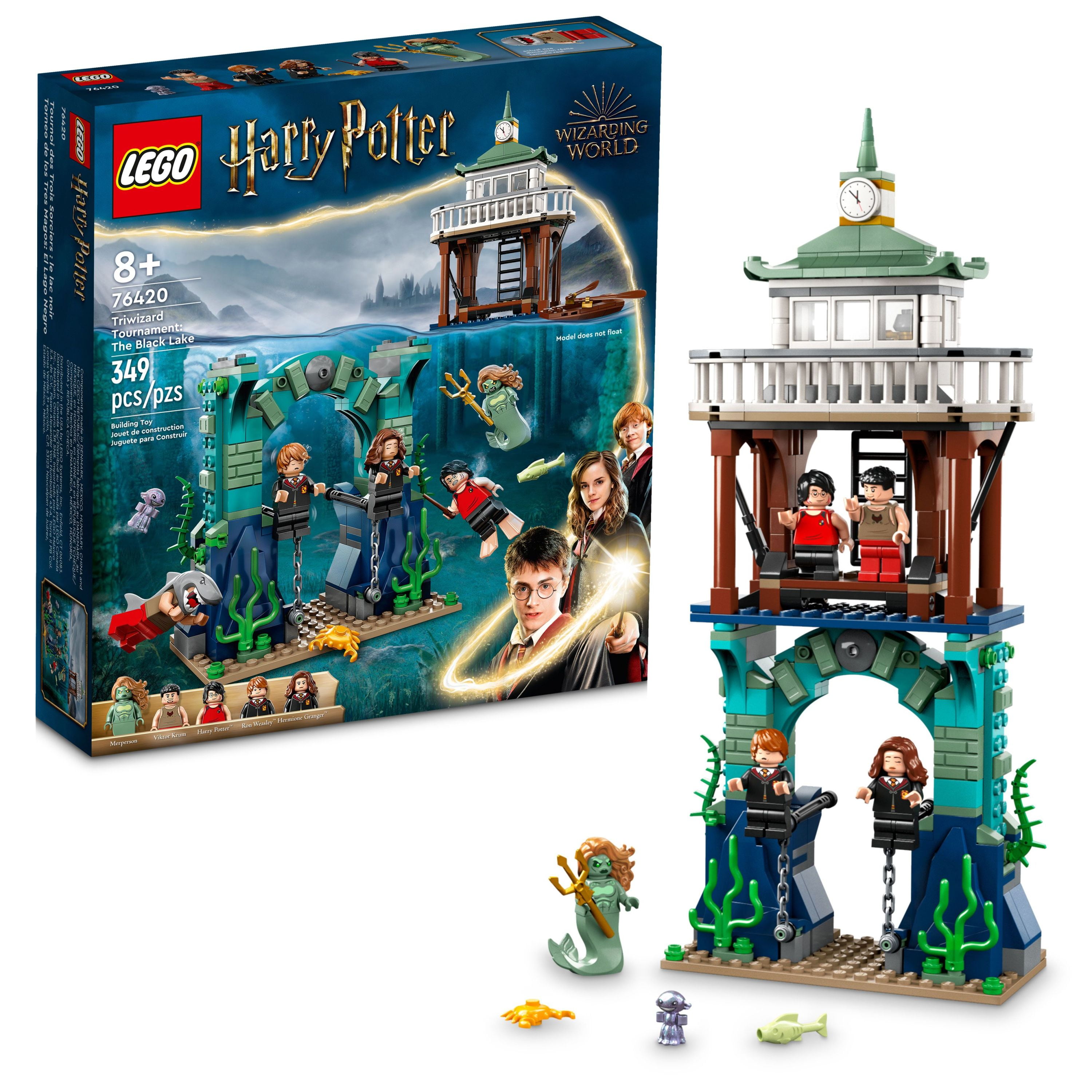 LEGO Harry Potter Triwizard Tournament: The Black Lake Building Set 76420 -  Goblet of Fire Toy Playset with Harry, Hermione, and Ron Minifigures