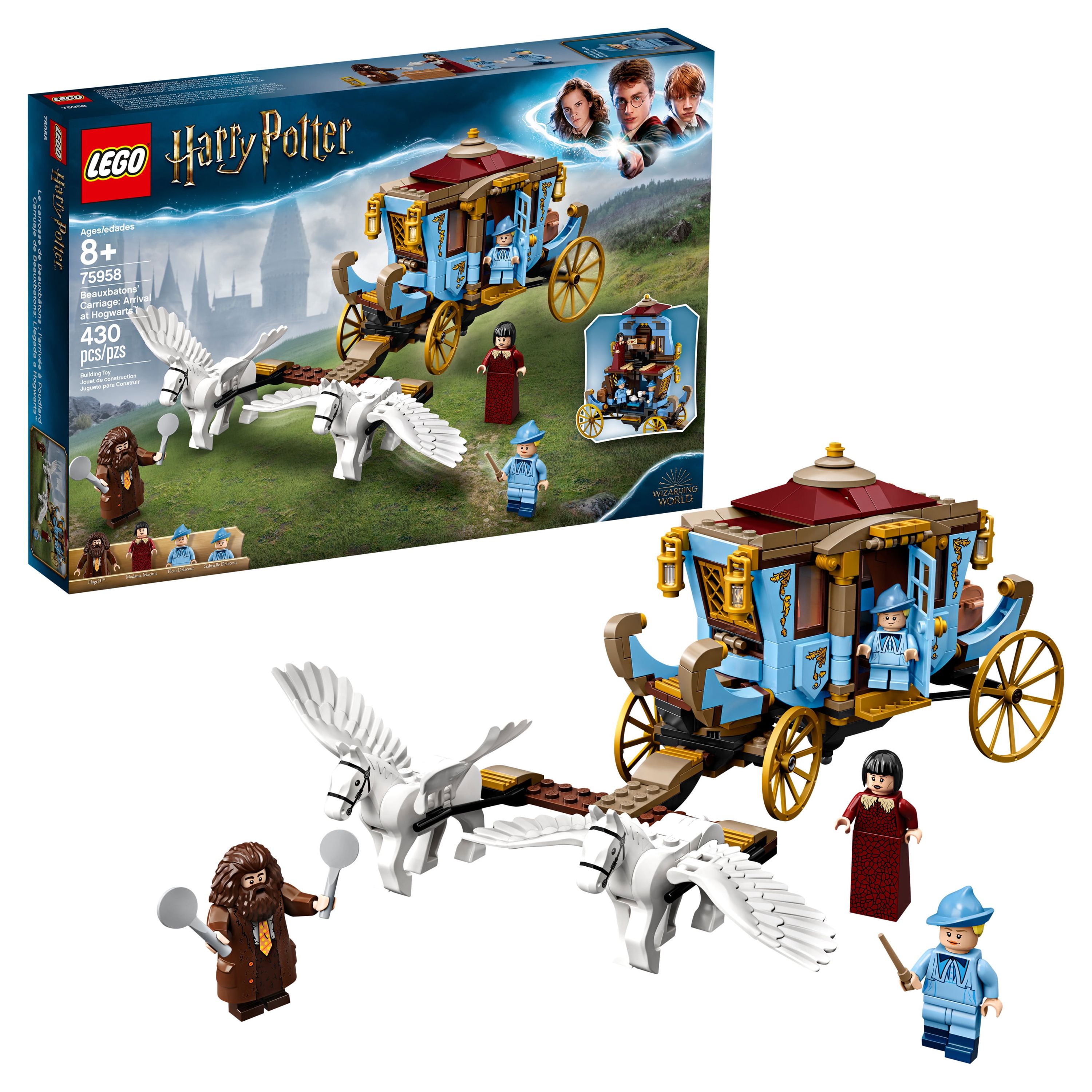 LEGO Harry Potter and the Goblet of Fire Beauxbatons' Carriage: Arrival at Hogwarts 75958 Wizard Hagrid Horses Building Toy (430 Pieces) - image 1 of 5
