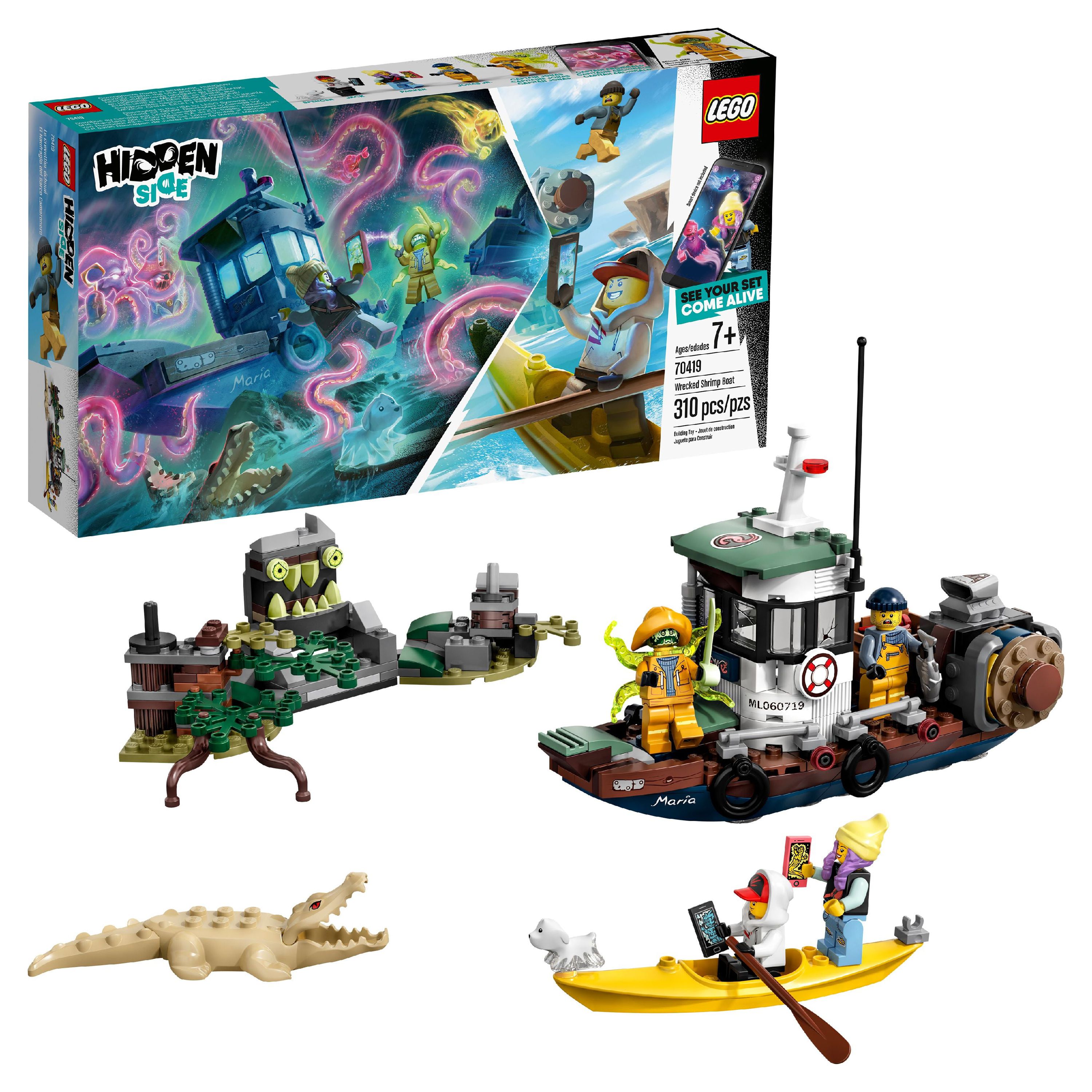 LEGO Hidden Side Augmented Reality (AR) Wrecked Shrimp Boat 70419 (310 Pieces) - image 1 of 8