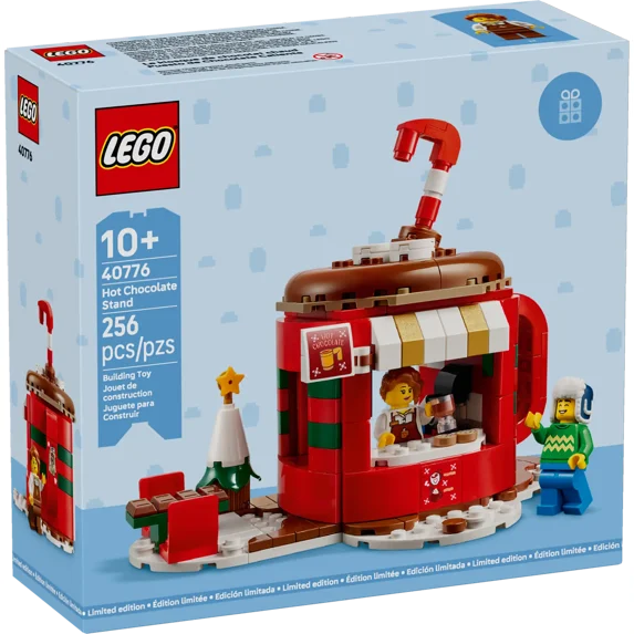 LEGO Hot Chocolate Stand 40776 Christmas playset with 255 pieces and 2 minifigures