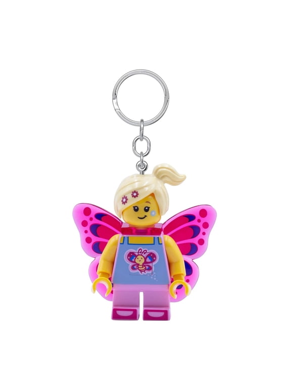 LEGO Minifigures Keychain Light - Butterfly Girl (KE171H) - Extra-Large 2 Inch Tall Figure