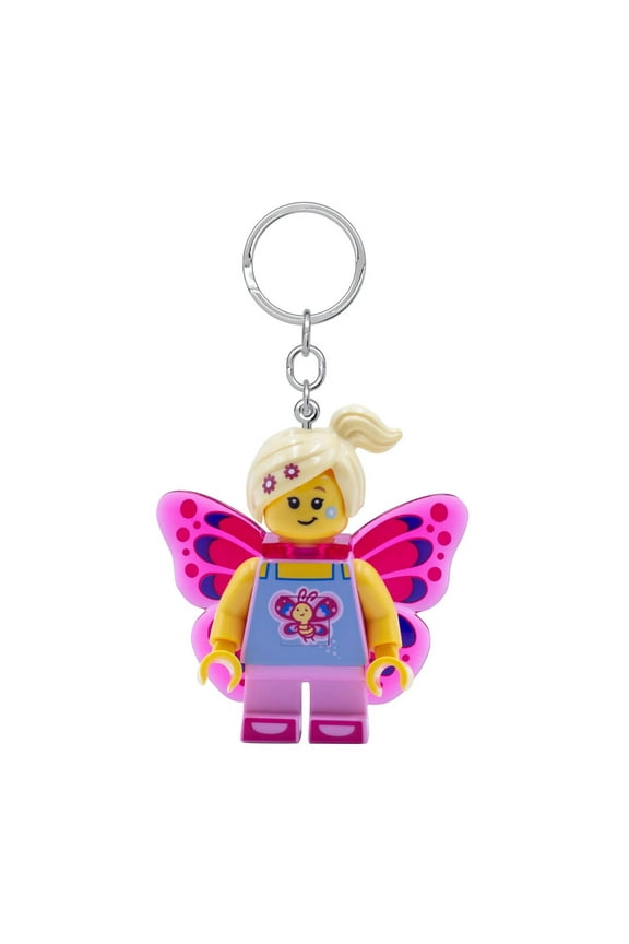 LEGO Minifigures Keychain Light - Butterfly Girl (KE171H) - Extra-Large 2 Inch Tall Figure