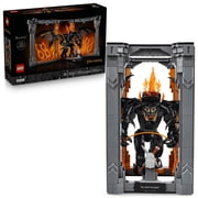 LEGO Icons The Lord of the Rings Balrog Book Nook Bookshelf Decor Kit for Adults 18+ DIY Craft Idea for Book Lovers - Home or Room Decor for Movie Fans - Collectible Gandalf Minifigure - 10367