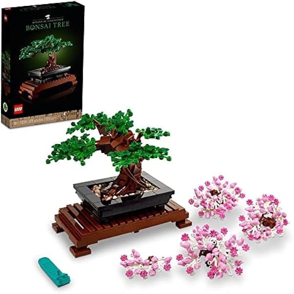 LEGO Icons Bonsai Tree Building Set - Artificial Bonsai Tree Plants for Home Decor, Adults Ages 18+ - Faux, Fake Plants for Table, Desk, Office - Birthday Gift for Men & Women - 10281