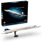 LEGO Icons Concorde Model Aircraft, Gift for Adults, Build a Replica Model of the World s Most Famous Supersonic Commercial Passenger Plane with Authentic Details and Functional Pieces, 10318