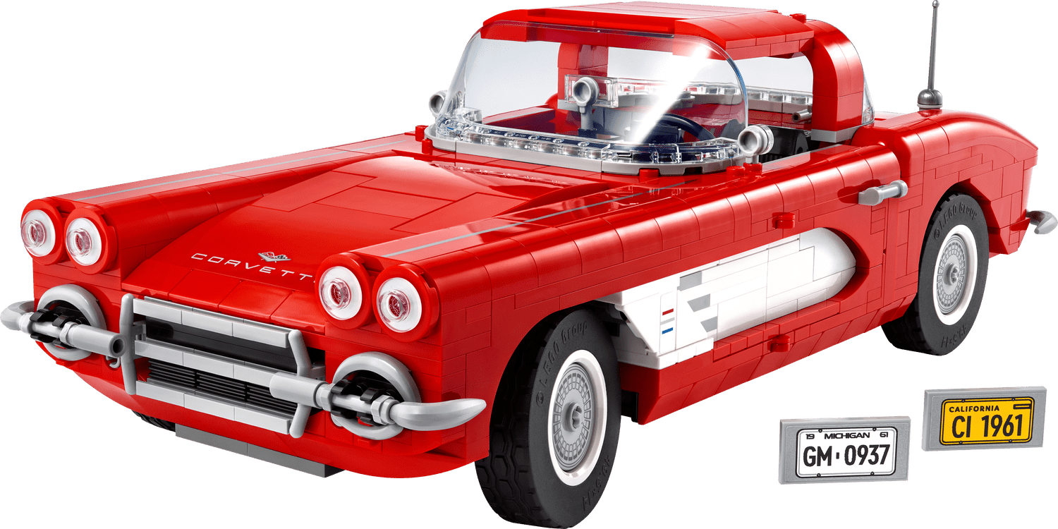 LEGO Icons Corvette Model Car Kit - Buildable Classic Corvette Set for Adults, Ages 18+ - Gift for Christmas for Men, Women, Car Lovers - 10321