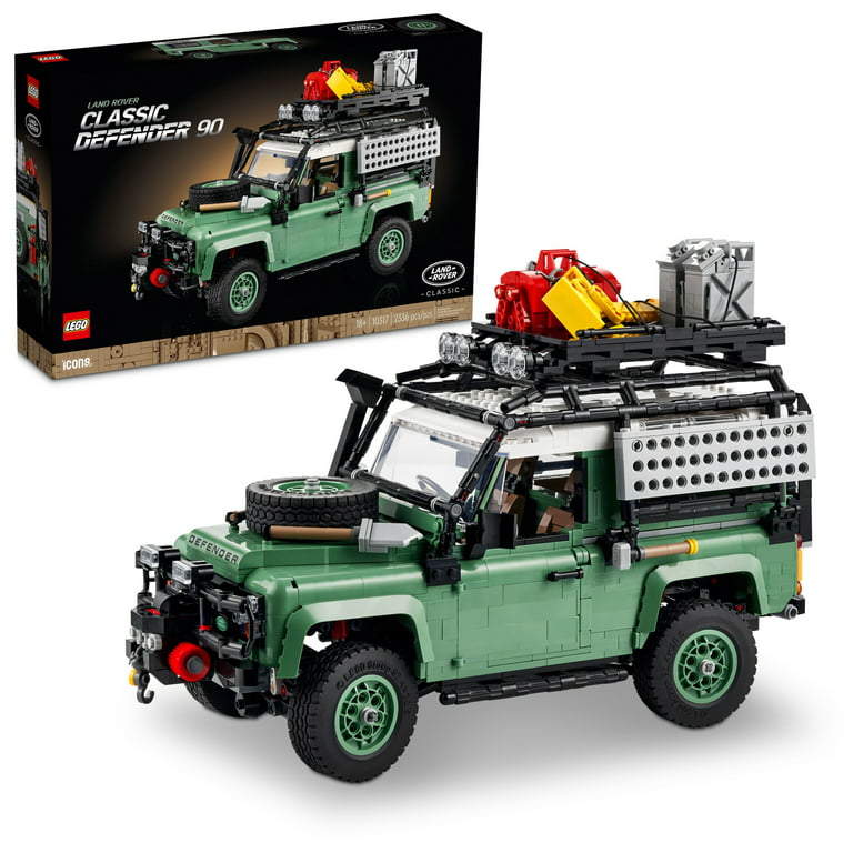 LEGO Icons Land Rover Classic Defender 90 10317 Model Car Building Set for  Adults and Classic Car Lovers, this Immersive Project based on an Off-Road