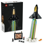 LEGO Icons Over the Moon with Pharrell Williams Set - Model Space Shuttle Building Kit - Gift for Adults - Includes Pharrell and Helen Minifigures with 49 Interchangeable Character Heads - 10391
