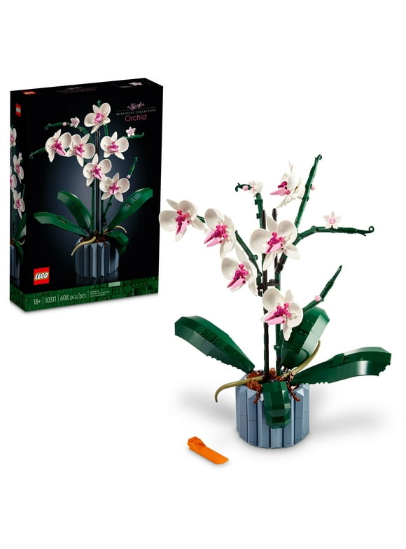 LEGO Icons Orchid Artificial Plant, Building Set with Flowers, Mother's Day Decoration, Botanical Collection, Great Gift for Birthday, Anniversary, or Mother's Day, 10311