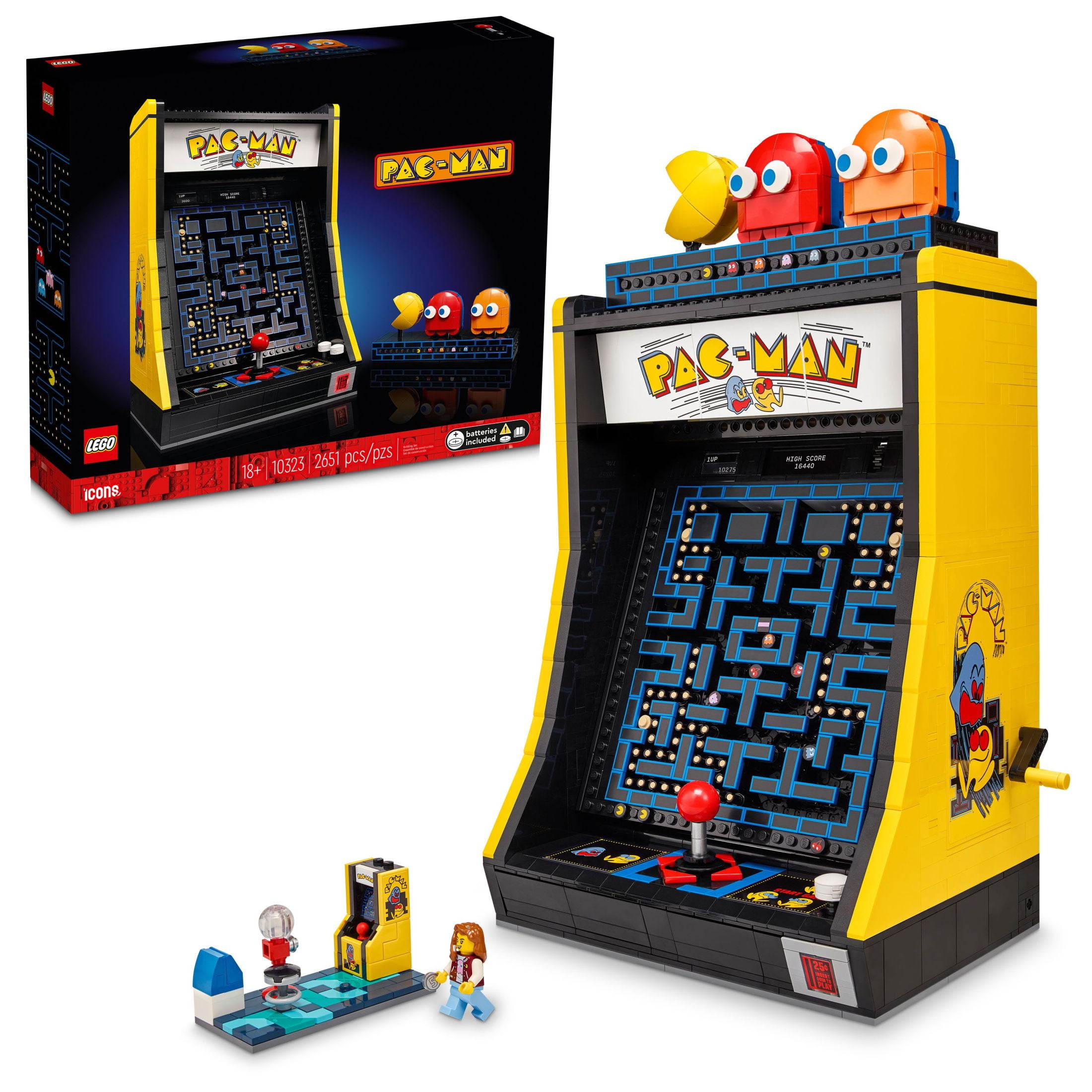 LEGO Icons PAC MAN Arcade Building Kit Build a Replica Model of a