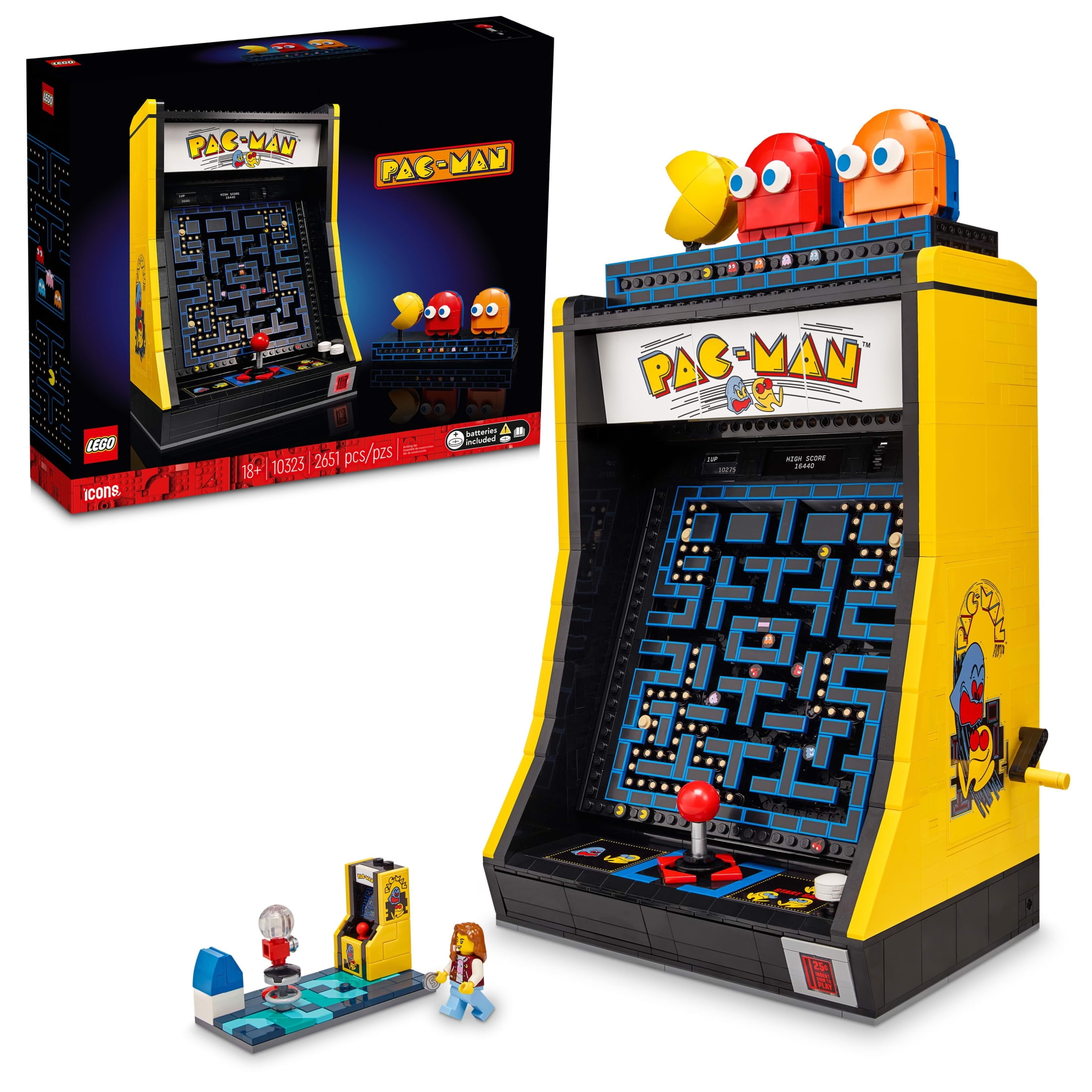 Walmart Deals of Walmart Black Friday Deals 2025 - LEGO Icons PAC-MAN Arcade Building Set for Adults - Replica Model of Clasic Video Game - Gift for Christmas - Display in Office or Book Shelf - 10323