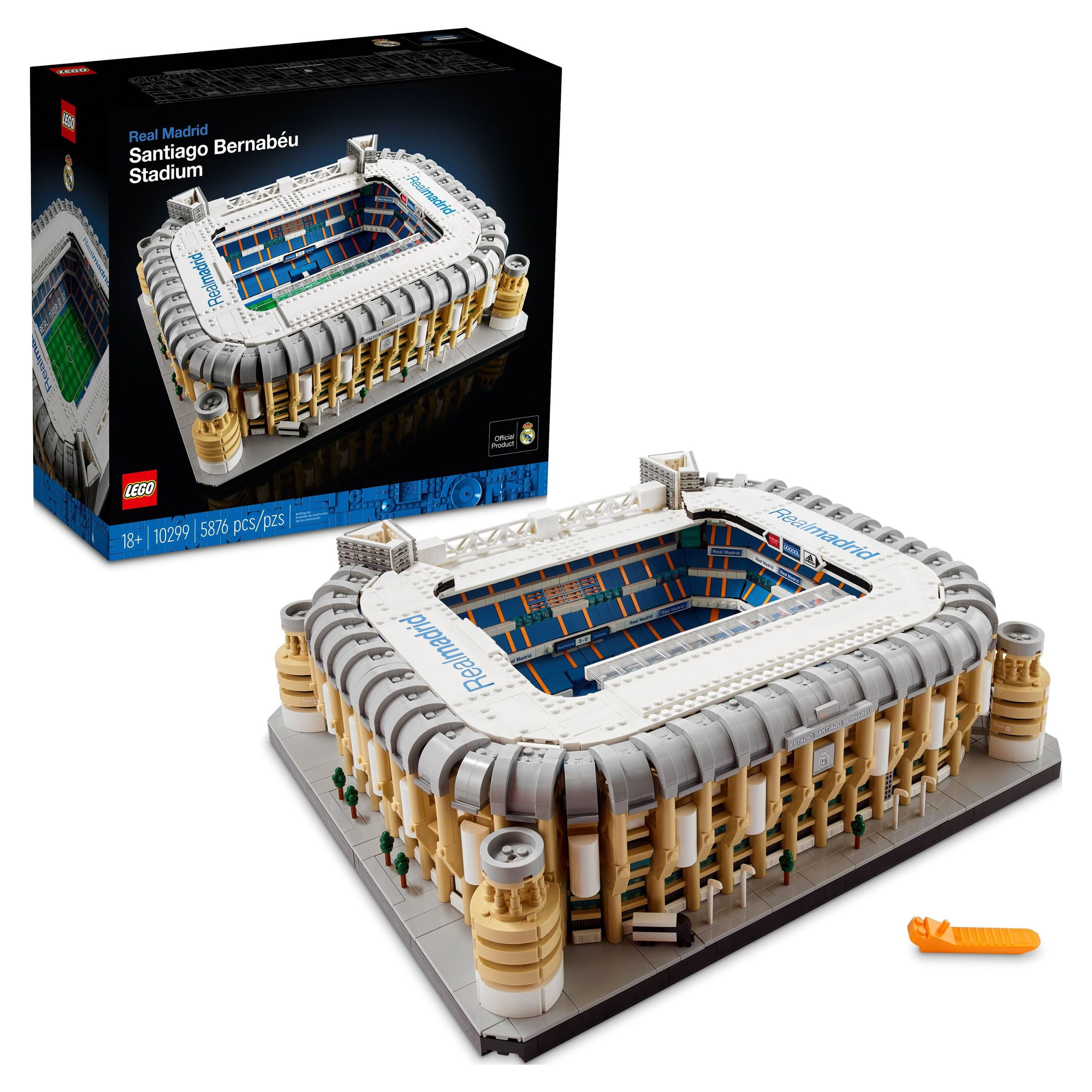 LEGO Icons Real Madrid Santiago Bernabu Stadium 10299 Building Set - Soccer Field and Model Building Kit for Adults, Home and Office Collectible Decor Piece, Great Gift Idea for Sports Fans