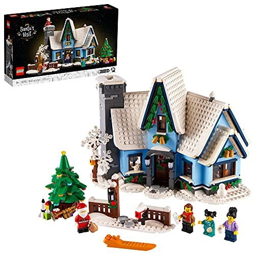 LEGO Icons Santas Visit 10293 Christmas House Model Building Set for Adults and Families, Festive Home Dcor with Xmas Tree, Gift Idea