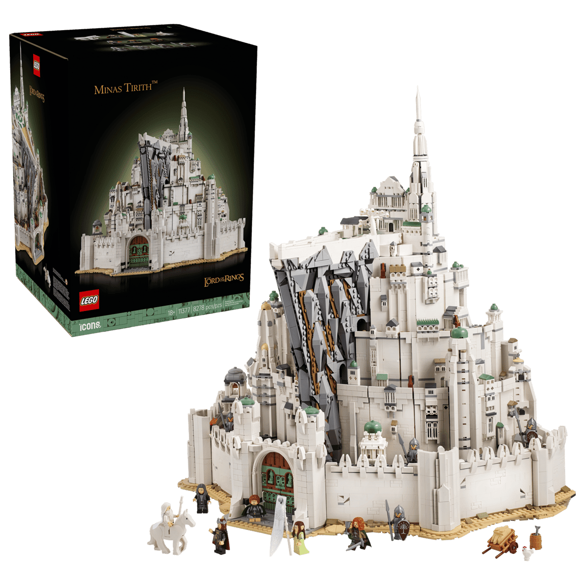 LEGO Icons The Lord of The Rings: Minas Tirith (11377) Building Set for Adults, Ages 18+-