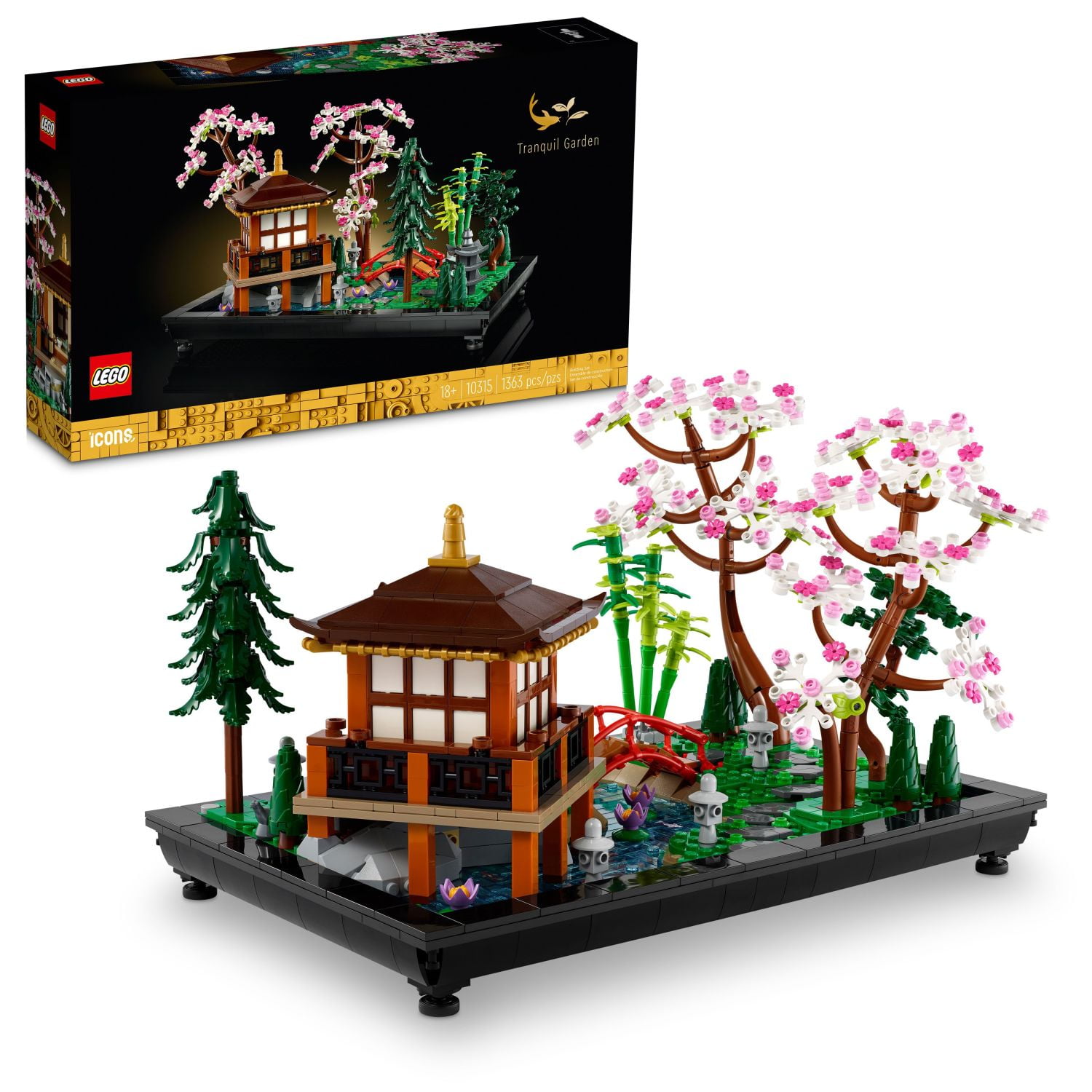 LEGO Icons Tranquil Garden Japanese Zen Garden DIY Kit for Adults