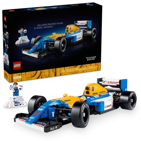 LEGO - Icons Williams Racing FW14B & Nigel Mansell Model Car Set for F1 Fans 10353