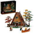 thumbnail interactive-video image 1 of LEGO Ideas A-Frame Cabin Building Set for Adults - Detailed DIY Miniature House Model Kit, Ages 18+ Years - Gifts for Men & Women - 21338, 1 of 9
