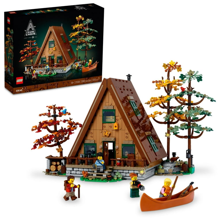 LEGO Ideas A-Frame Cabin Building Set for Adults Detailed DIY