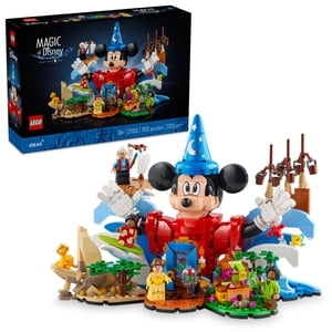 LEGO Ideas La Magia de Disney Set de Construcción, Modelo de Exhibición Coleccionable, Regalo Clásico de Disney para Adultos, 21352
