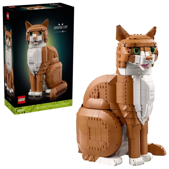 LEGO Ideas Orange Cat Building Set for Adults 21376